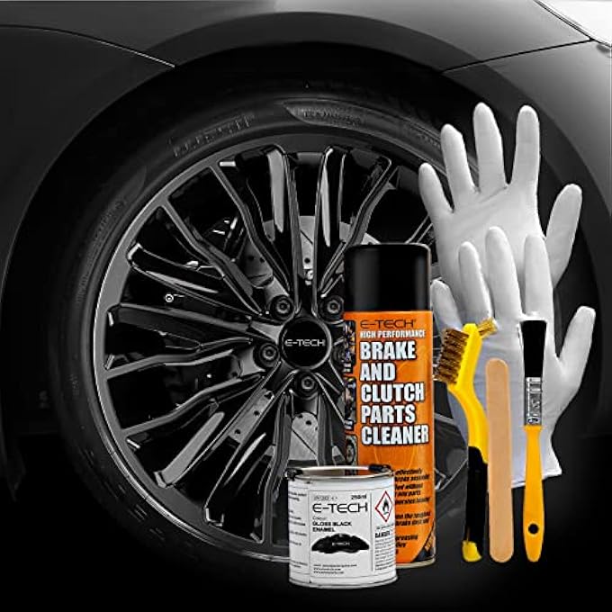 NEW FORMULA E TECH BRAKE CALIPER PROFESSIONAL GRADE PAINT KIT- PERFORMANCE HIGH TEMPERATURE RATED TO 220 C BLACK - Image 1